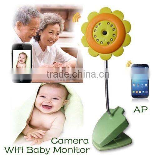 Sun Flower support iphone Android wireless video Baby Monitor Wifi IP Camera DVR