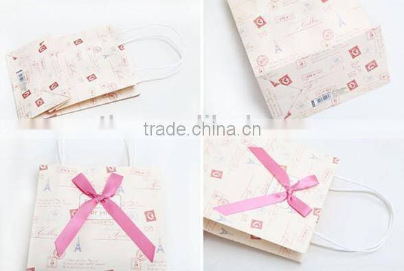 Custom gift paper bag made of art paper with various color and cheap price