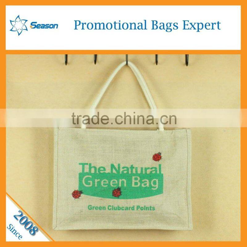 Daily Outdoor Tote bag Custom printed Jute bag