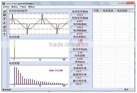 RS232 Communication THD Power meter
