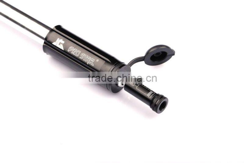 Black aluminum bicycle sport pump
