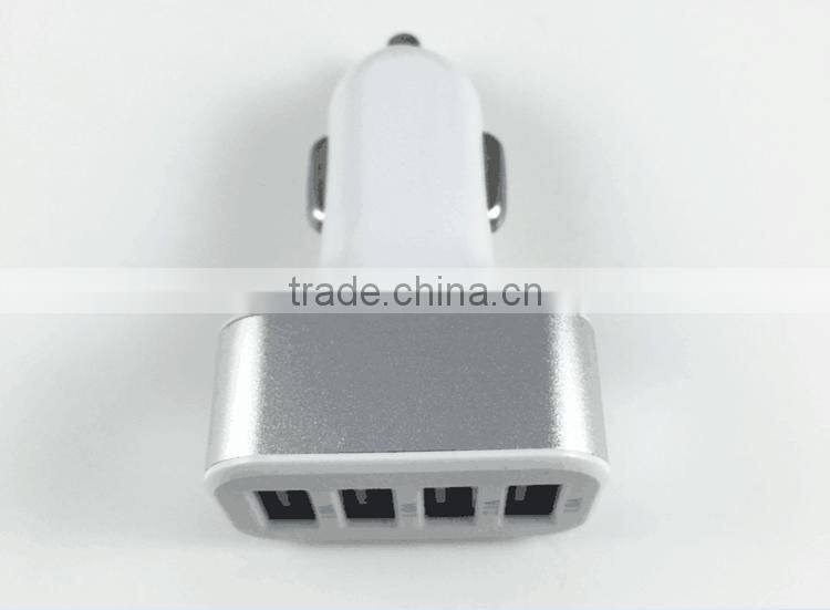 CE,RoHS Approved 4 port car charger