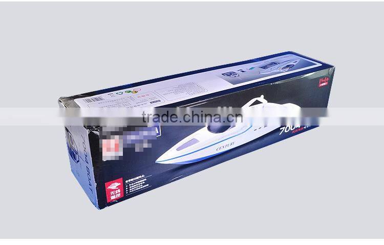7004 72CM 3CH Super Power Century EP Speedboat Remote Control Fishing Boat