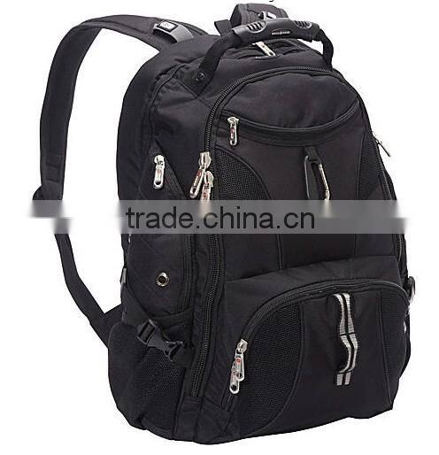multi-function black backpack bag outdoors