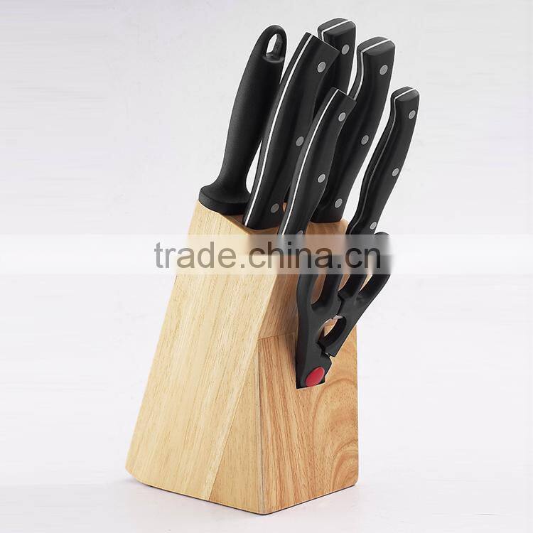 CYO7 stainless steel POM handle 8pcs kitchen knife set