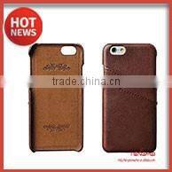 4.7 inch genuine leather oil wax pattern for iphone case with one card slot case phone
