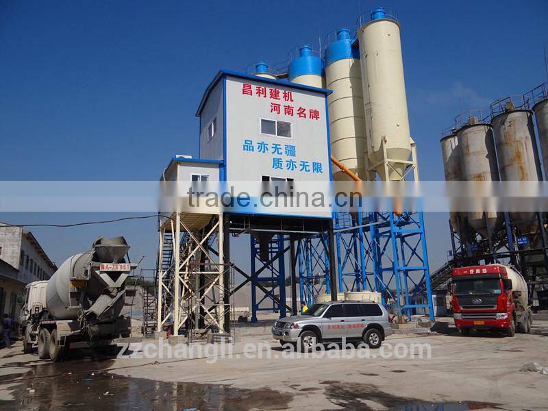 high productive HZS75 HZS90 HZS120 HZS180 wet mix concrete batching plants