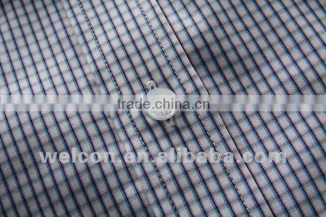 long sleeve 2012 blue plaid slim fit 100% cotton casual style business dress latest brand design fashion men shirt