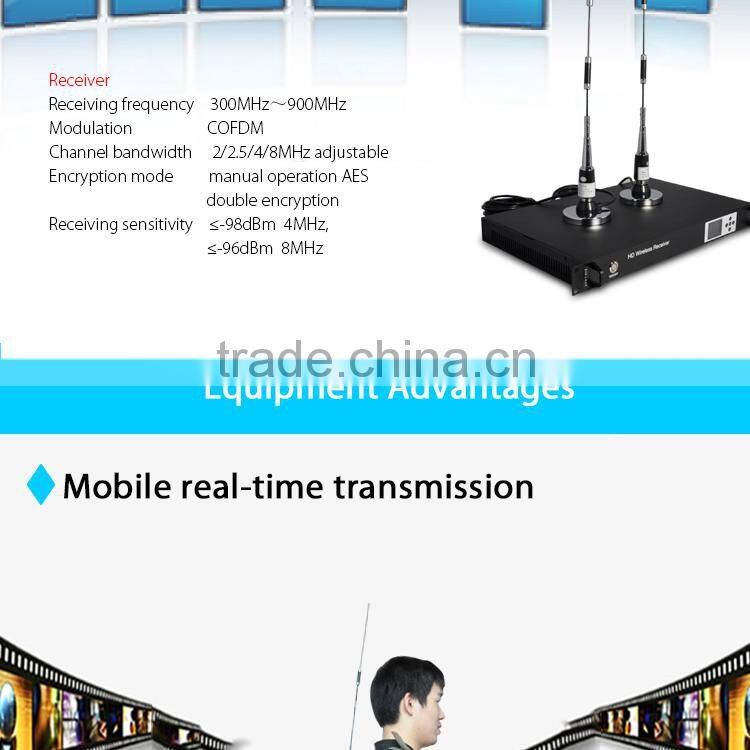 professional hd wireless microwave cofdm transmitter