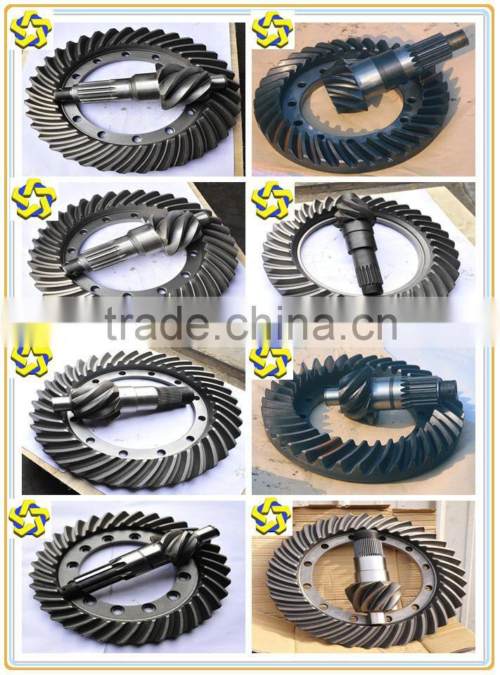 Liugong 5 ton wheel loader spare parts 50C spiral bevel gear crown gear 8/37 bevel gear construction machinery parts gears