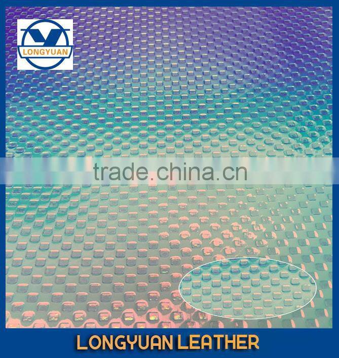 Color Change Leather Embossed Vinyl Fabric PU Leather Factory