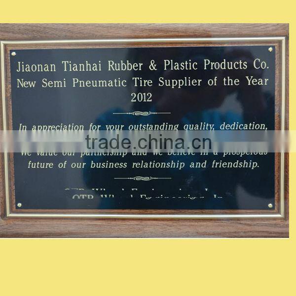 13x5.00-6 inch flat free rubber tire with rib tread for zero turn mower