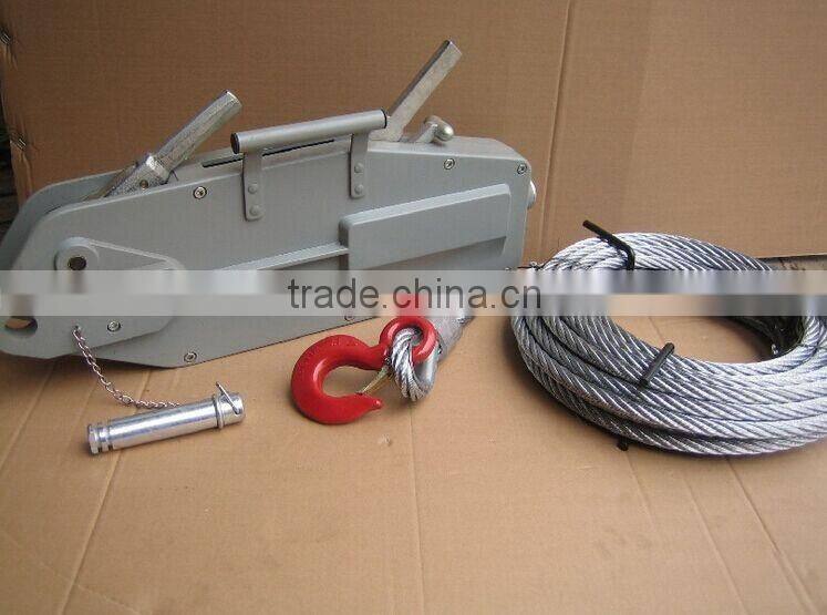Light duty aluminium alloy hand wire rope puller