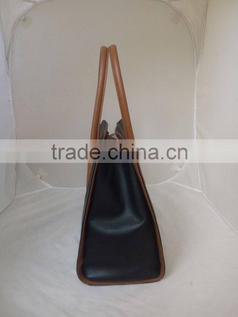 2016 designer leather bag new look cow hide hand bag woman portfolios
