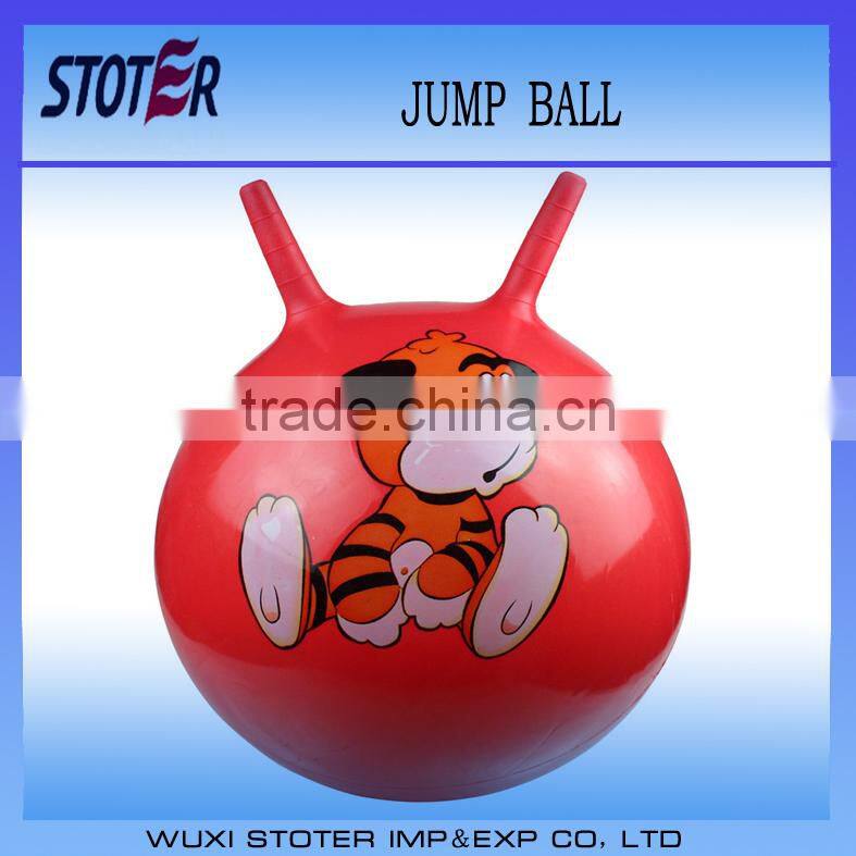 wholesale ecofriendly PVC jumping ball for kids with handle