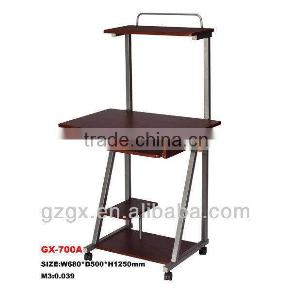 GX-700A 2013 hot-sale tall computer table with wheels