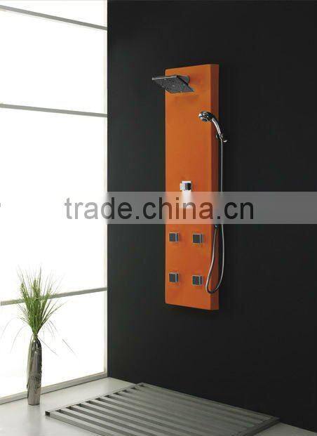 shower panel, bathroom shower,full pink