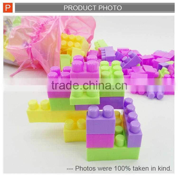 Plastic intelligent toy assemble diamond block brick toy 88pcs