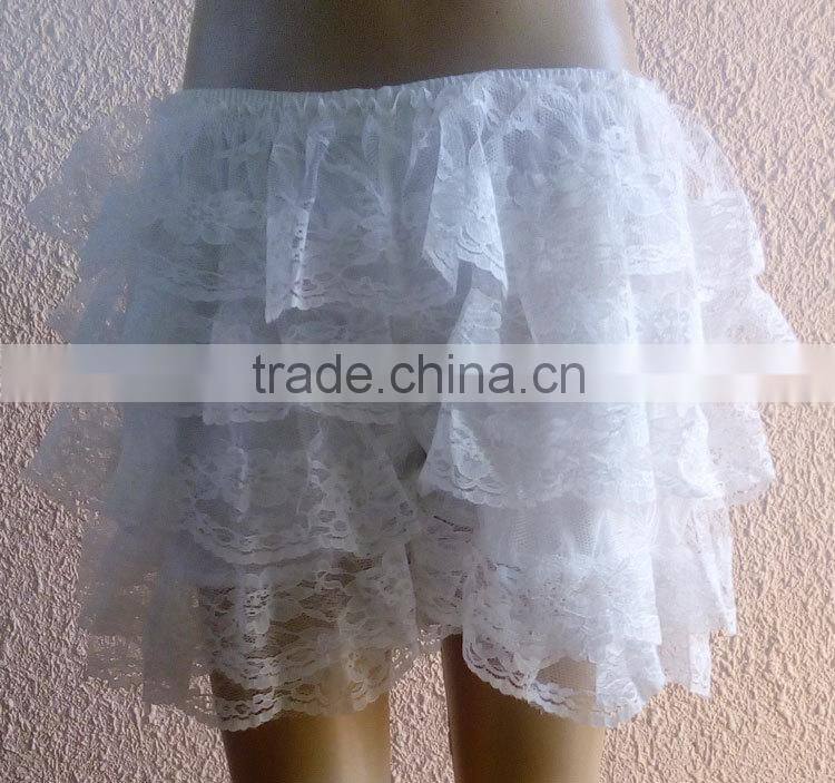 White Fashion Lace Ladies Leggings