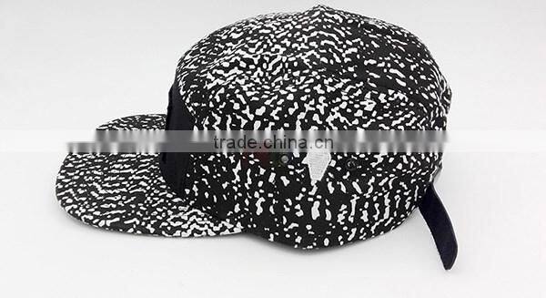 Cotton Camper 5 Panel Hot Cap With Custom Logo Blank Camper Strapback Cap