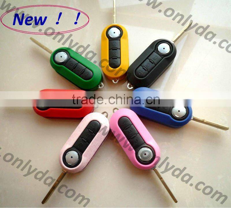 car key Fiat 3 button remote key blank black color Fiat-B11A