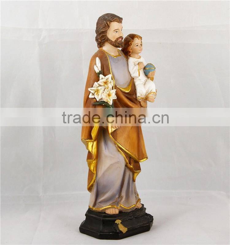 ST. JOSEPH & CHILD JESUS STATUE Adheseive For Car Dashboard