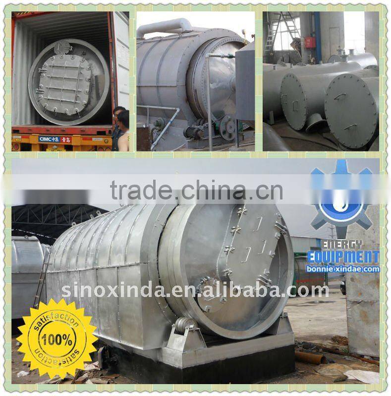 Horizontal XD 8 Tons Waste Plastic Recycling fuel oil Plant