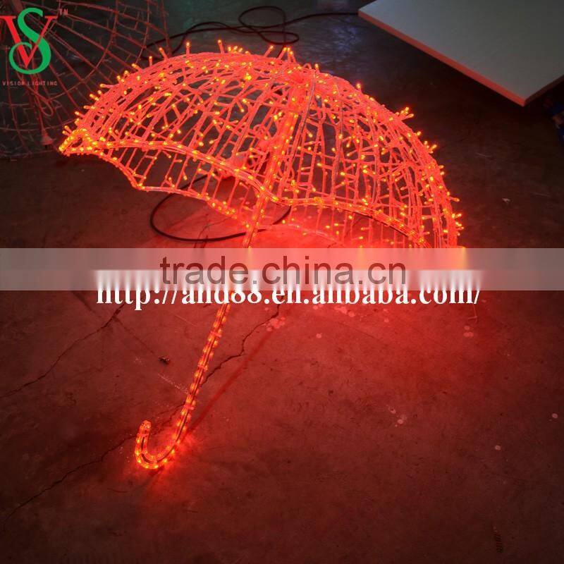led light decorative umbrella for Christmas decoration