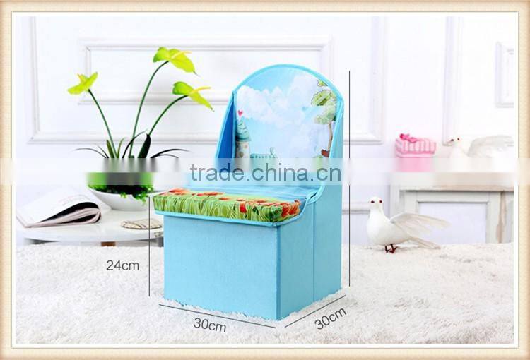 Children cartoon storage stool, folding kids chair