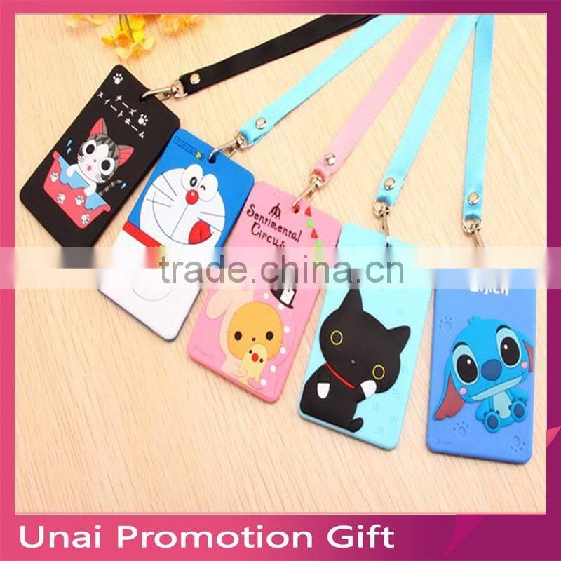 Cartoon keychain card holder set car keys ring man women key organizer holder card cover