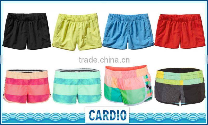 women's white color beach walking shorts