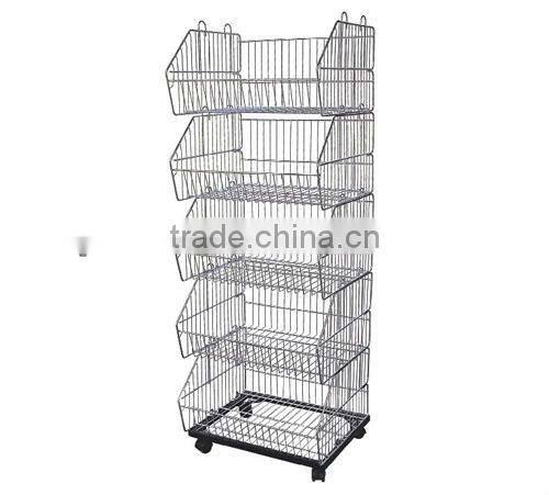 PF-S042 metal hanging clothes display rack