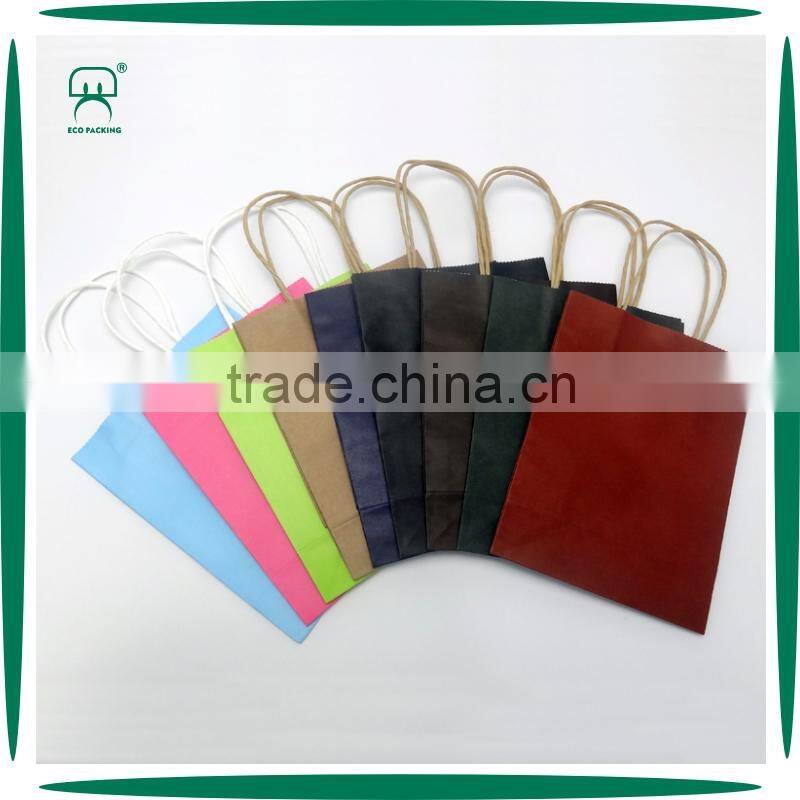 Customized Design Colorful Kraft Paper Bag China
