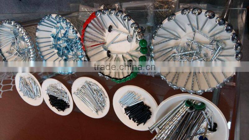 BWG9*2.5'' galvanized umbrella head twisted shank roofing nails