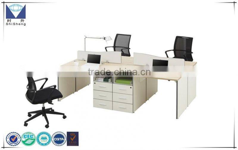 Wholesale fresh color panel office workstation for 4 person