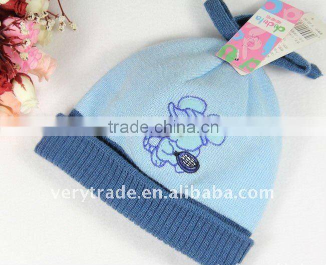 children's knitted earflap hat