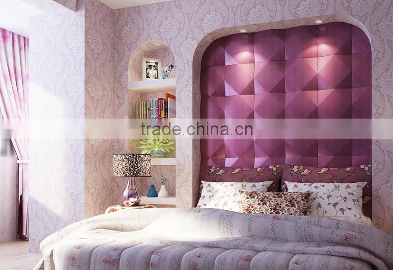 2015 china manufacturer wholesale faux leather Household 3d soft leather wall panel