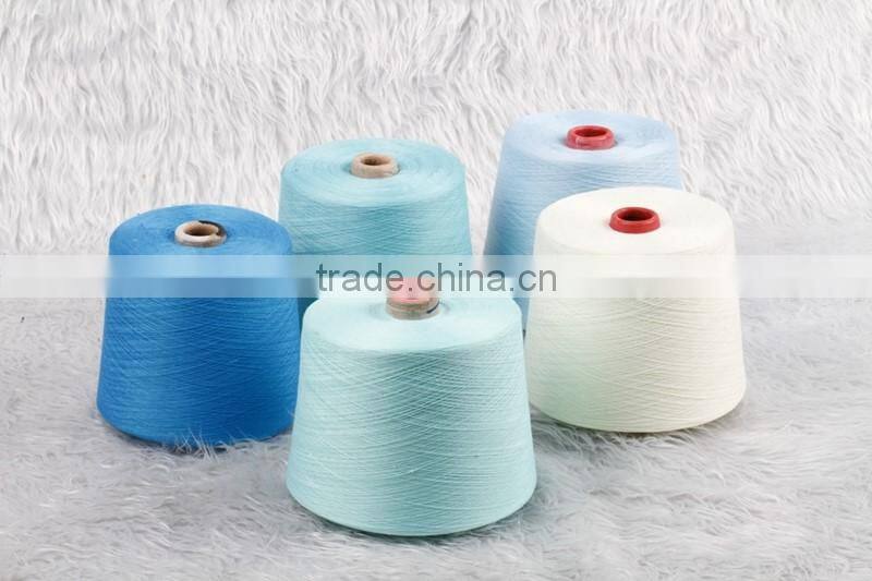regenerated dyed fabric polyester organic waste knitting cotton yarn