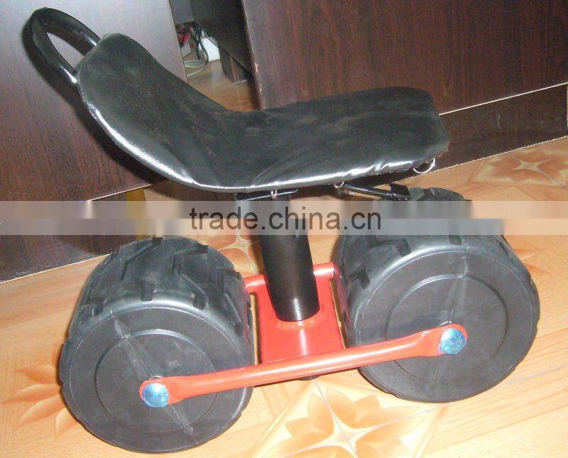 garden cart work seat with tool