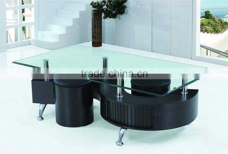 Modern Appearance and Glass Material coffee table JY-01
