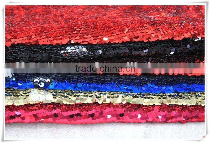 New Arrival Elegant embroidery shiny Reversible sequin upholstery fabric have inventory