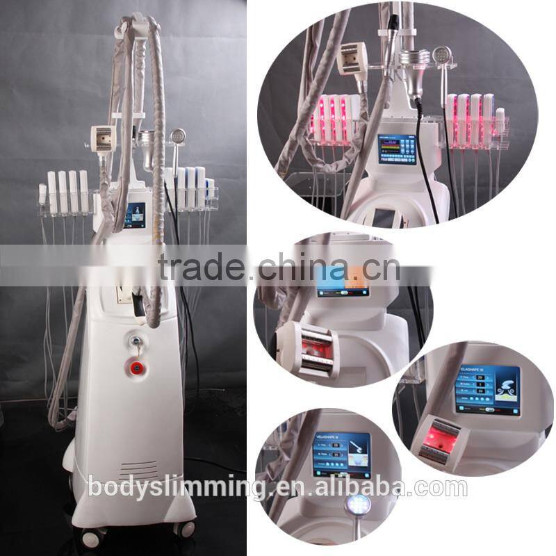 Velahsape III Vacuum Roller Massage Radio Frequency Lipo Laser Ultrasonic Cavitation Remove Localized Fat Or Deep Cellulite