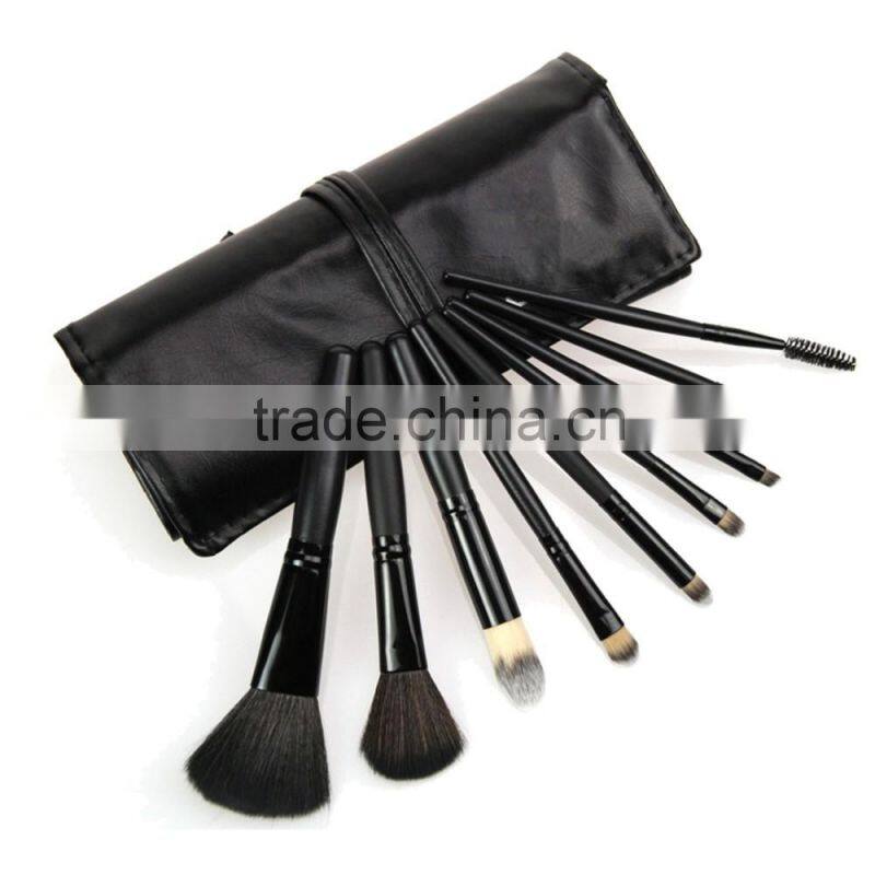 Professional face mask brush set black coloring dye make up brushes