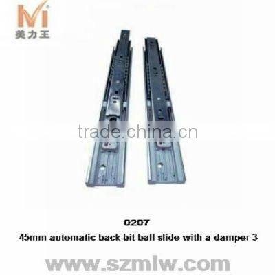 45mm automatic back-bit ball slide with a damper 3 fgv /mental drawer slide