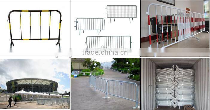 Galvanized steel crowd control barricade Concert Crowd Control Barriers