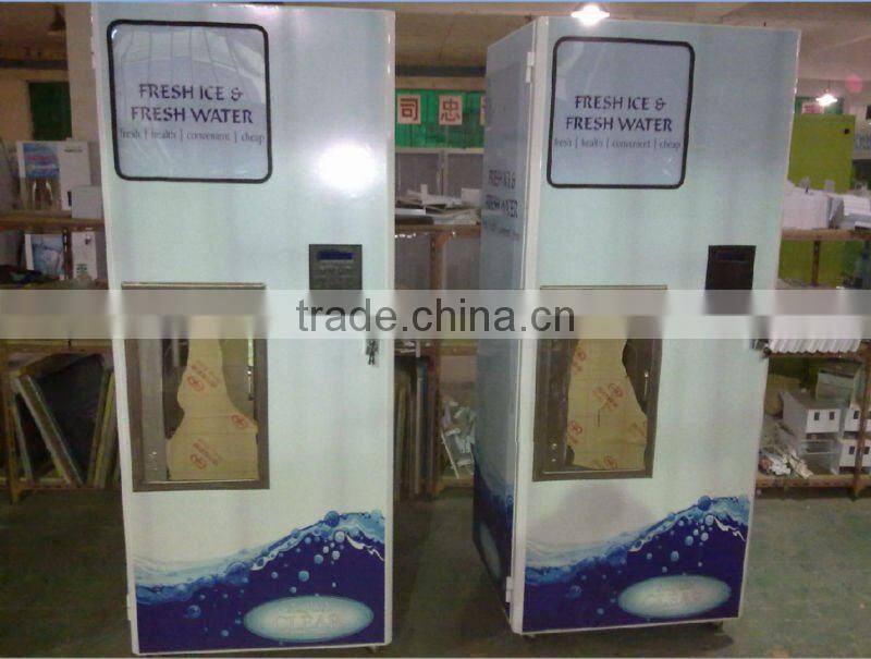 Water Vending Machine with 2 sets dispensing window /3 gallon and 5gallon refilling drinking water vending machine