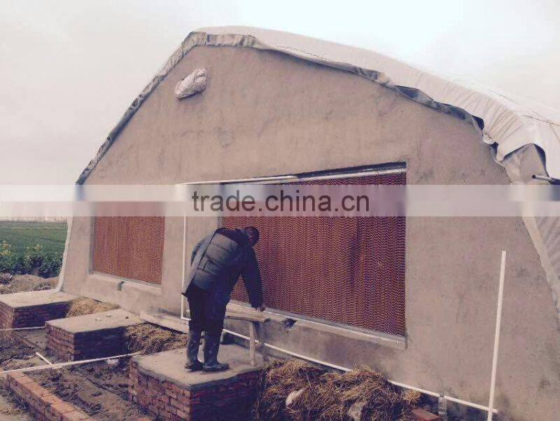 black / green /brown coated color evaporative cooling pad for greenhouse