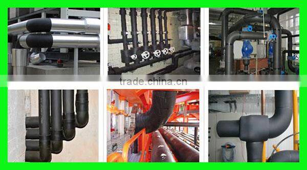 black rubber foam plastic thermal insulation sheet with aluminum foil
