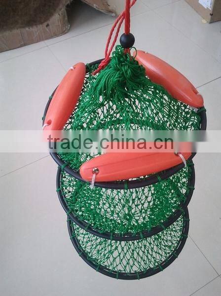 strong folding stainless basket fishing net basket