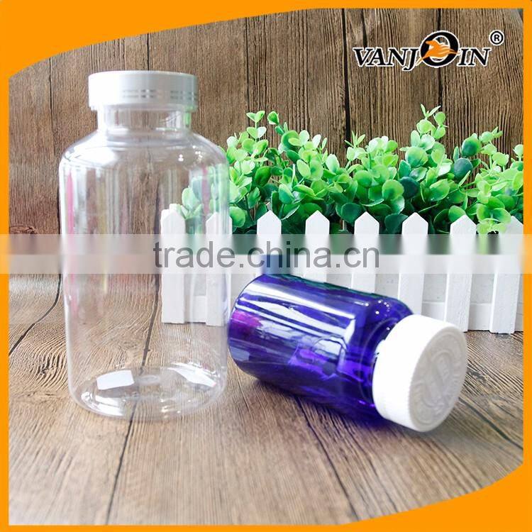 750ml PET Big Plastic Liquid Medicine Boston Bottle For Syrup